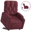 vidaXL Vidaxl Fauteuil Inclinable Électrique Rouge Bordeaux Tissu