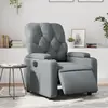 vidaXL Fauteuil inclinable électrique Gris Similicuir
