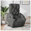 vidaXL Fauteuil de massage inclinable Gris foncé Tissu