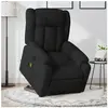 vidaXL Fauteuil inclinable de massage électrique Noir Tissu