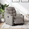 vidaXL Vidaxl Fauteuil Inclinable Électrique Taupe Tissu