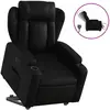 vidaXL Fauteuil inclinable Noir Similicuir