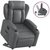 vidaXL Fauteuil inclinable Gris Similicuir
