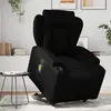 vidaXL Fauteuil inclinable de massage Noir Similicuir