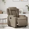 vidaXL Vidaxl Fauteuil Inclinable Électrique Cappuccino Similicuir