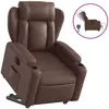Fauteuil inclinable électrique marron similicuir Vidaxl Marron