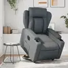 vidaXL Fauteuil inclinable électrique gris similicuir