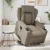 vidaXL Fauteuil inclinable de massage électrique cappuccino similicuir