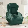 vidaXL Fauteuil inclinable électrique vert foncé tissu