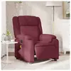 vidaXL Fauteuil de massage inclinable électrique Rouge bordeaux Tissu