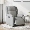Fauteuil inclinable électrique Gris clair Tissu Vidaxl Gris clair