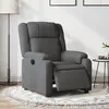 vidaXL Vidaxl Fauteuil Inclinable Électrique Gris Foncé Tissu
