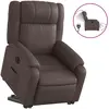 vidaXL Fauteuil inclinable de massage électrique marron similicuir