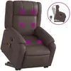 vidaXL Fauteuil inclinable de massage Marron Similicuir