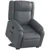 Non communiqué vidaXL Fauteuil inclinable Gris Similicuir