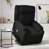 vidaXL Fauteuil inclinable de massage électrique noir similicuir