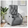 vidaXL Fauteuil inclinable Gris clair Tissu