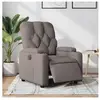 vidaXL Vidaxl Fauteuil Inclinable Électrique Taupe Tissu