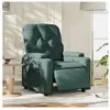 vidaXL Fauteuil inclinable électrique Vert foncé Tissu