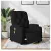vidaXL Fauteuil de massage inclinable électrique Noir Tissu