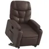 Non communiqué vidaXL Fauteuil inclinable électrique marron similicuir