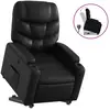 vidaXL Fauteuil inclinable Noir Similicuir
