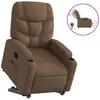 vidaXL Vidaxl Fauteuil Inclinable Électrique Marron Tissu