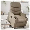 vidaXL Fauteuil inclinable Cappuccino Similicuir