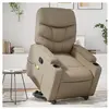 vidaXL Fauteuil inclinable de massage Cappuccino Similicuir