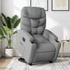 vidaXL Fauteuil inclinable électrique gris clair tissu
