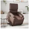 vidaXL Fauteuil inclinable électrique marron similicuir