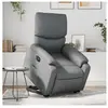 vidaXL Fauteuil inclinable électrique gris similicuir