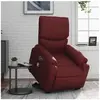 vidaXL Fauteuil inclinable de massage électrique rouge bordeaux