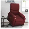 vidaXL Fauteuil inclinable de massage Rouge bordeaux Similicuir