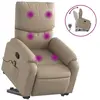 vidaXL Fauteuil inclinable de massage Cappuccino Similicuir