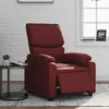 Non communiqué vidaXL Fauteuil inclinable électrique Rouge bordeaux Similicuir