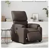 vidaXL Fauteuil de massage inclinable électrique marron similicuir