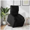 vidaXL Fauteuil inclinable électrique noir tissu