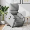 vidaXL Fauteuil de massage inclinable Gris clair Tissu