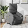 vidaXL Fauteuil de massage inclinable Gris foncé Tissu