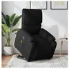 vidaXL Fauteuil de massage inclinable Noir Tissu