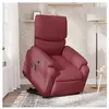 vidaXL Fauteuil inclinable de massage Rouge bordeaux Tissu