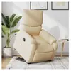vidaXL Fauteuil inclinable Crème Tissu