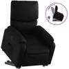 vidaXL Fauteuil inclinable Noir Similicuir