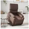 vidaXL Fauteuil inclinable marron similicuir