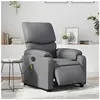 vidaXL Fauteuil de massage inclinable électrique gris similicuir