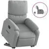 vidaXL Fauteuil inclinable Gris clair Tissu