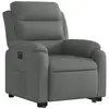 vidaXL Fauteuil inclinable électrique gris foncé tissu