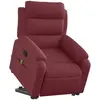 vidaXL Fauteuil inclinable de massage Rouge bordeaux Tissu