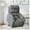 vidaXL Fauteuil inclinable Gris foncé Tissu